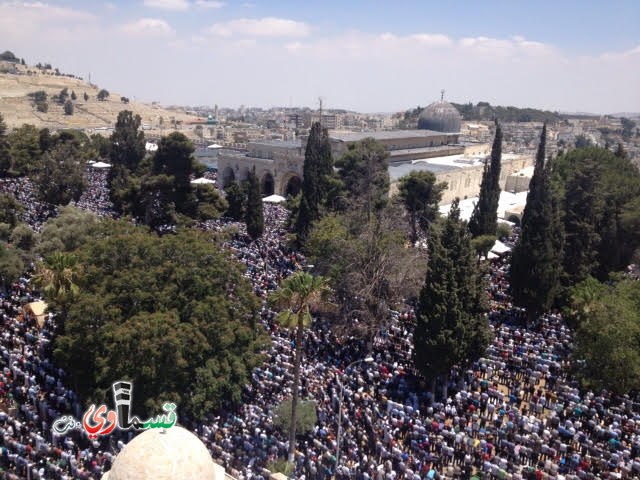 فيديو- القدس: 350 الف مصل أدوا الجمعة الثاني من رمضان في الاقصى